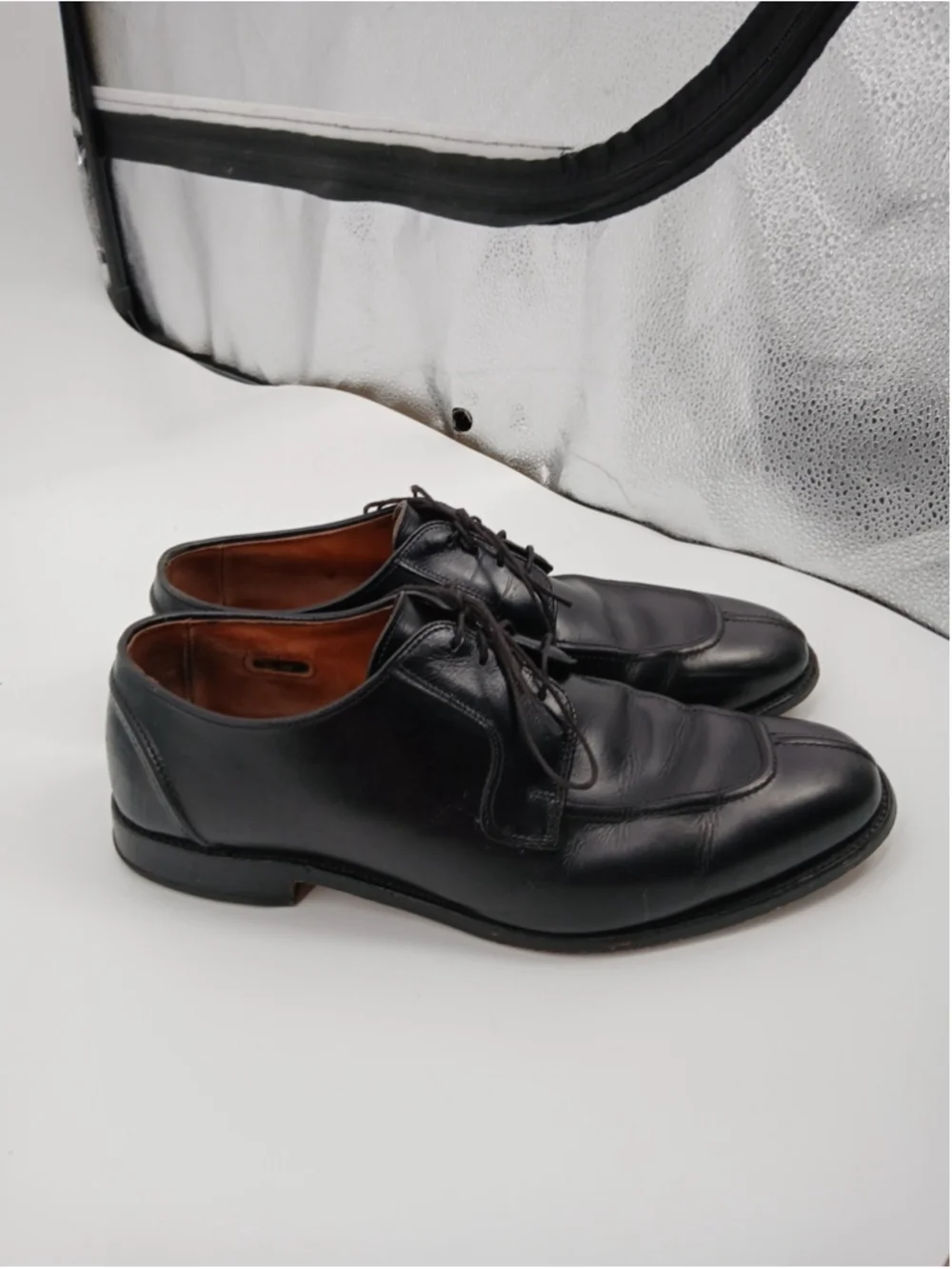 Allen Edmonds Hancock Men's Split Toe Dress Shoes Size 11.5 Leather Black